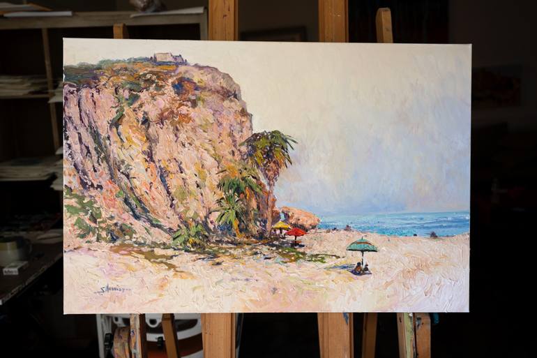 Original Beach Painting by Suren Nersisyan