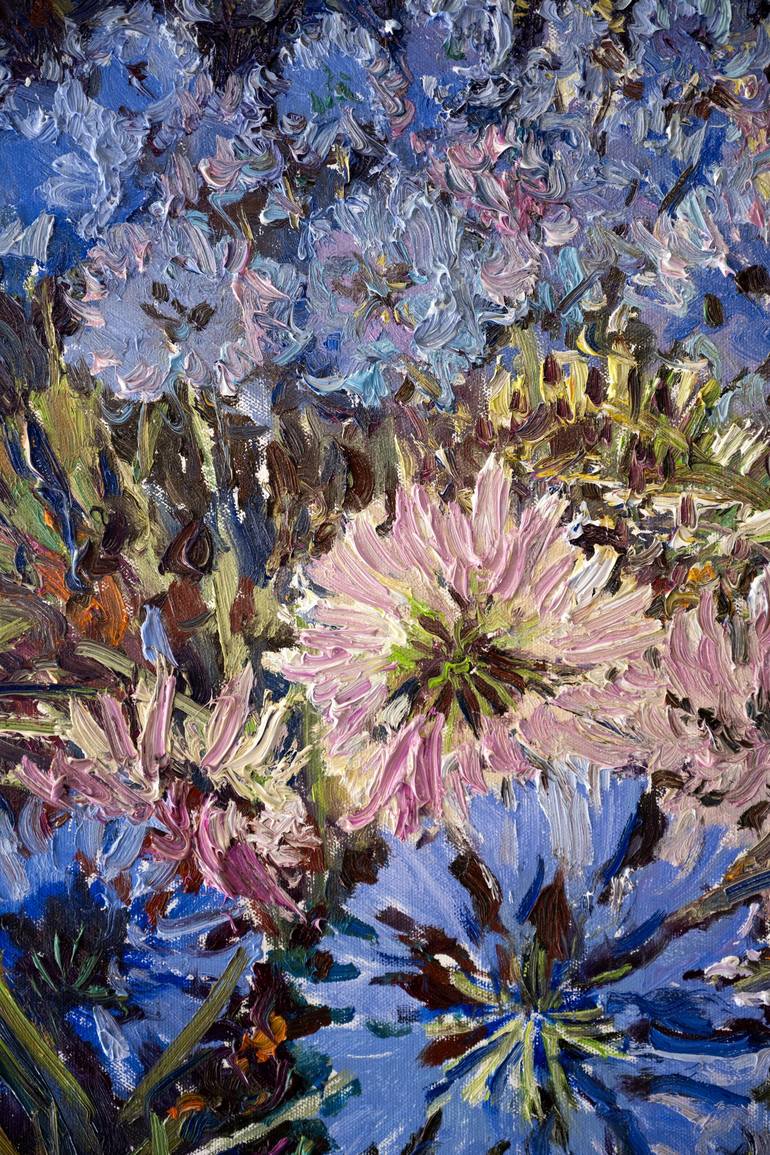 Original Impressionism Floral Painting by Suren Nersisyan