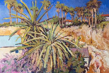 Summer in California, Landscape with Palm Trees thumb