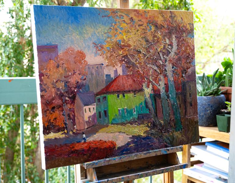 Original Expressionism Landscape Painting by Suren Nersisyan