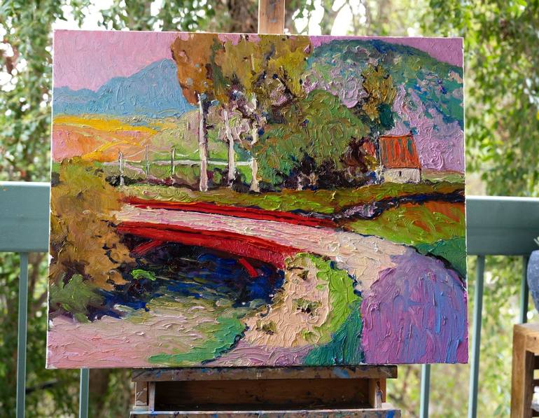 Original Expressionism Landscape Painting by Suren Nersisyan