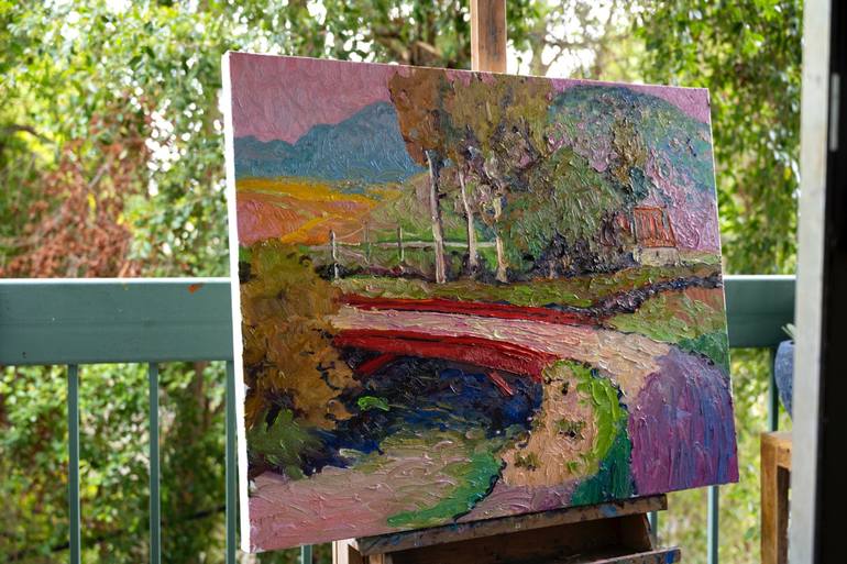 Original Expressionism Landscape Painting by Suren Nersisyan