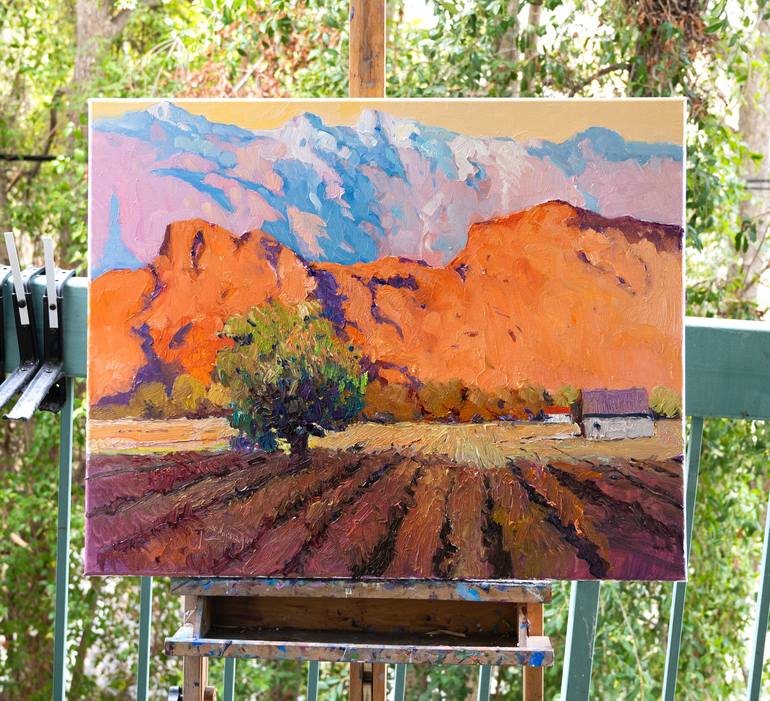Original Expressionism Landscape Painting by Suren Nersisyan
