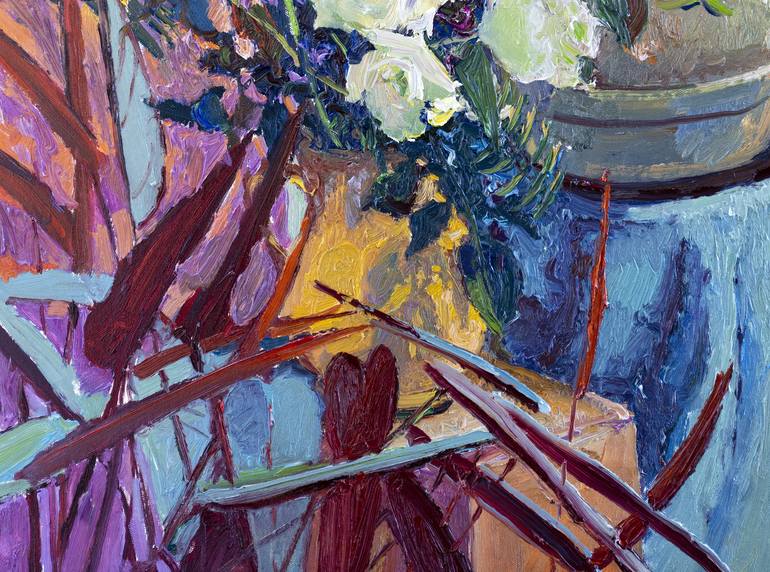 Original Impressionism Floral Painting by Suren Nersisyan