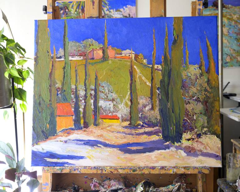 Original Impressionism Landscape Painting by Suren Nersisyan