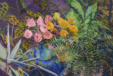Print of Floral Paintings by Suren Nersisyan