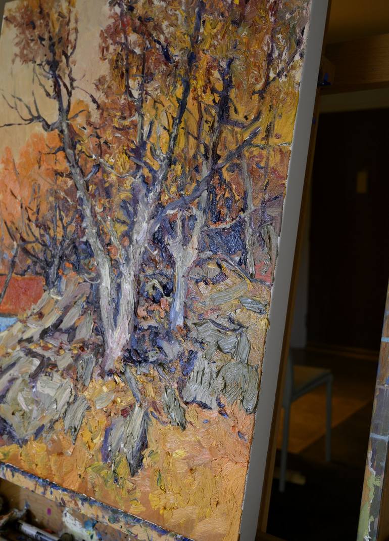 Original Expressionism Tree Painting by Suren Nersisyan