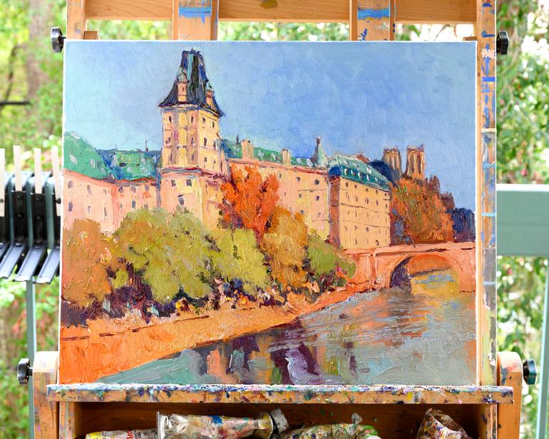 Original Fine Art Cities Painting by Suren Nersisyan