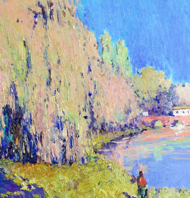 Original Impressionism Landscape Painting by Suren Nersisyan