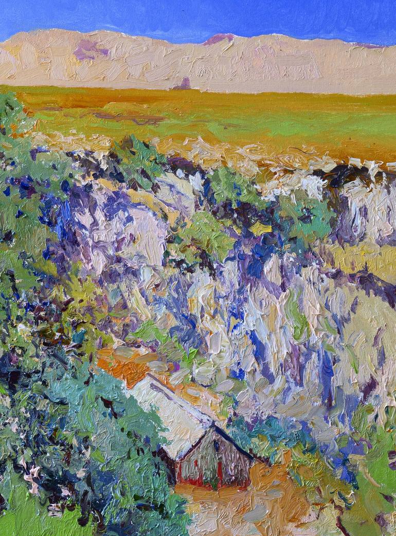 Original Impressionism Landscape Painting by Suren Nersisyan