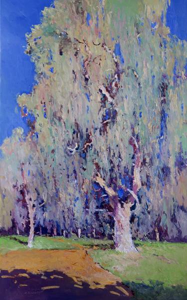 Print of Impressionism Tree Paintings by Suren Nersisyan