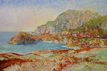 Print of Impressionism Seascape Paintings by Suren Nersisyan