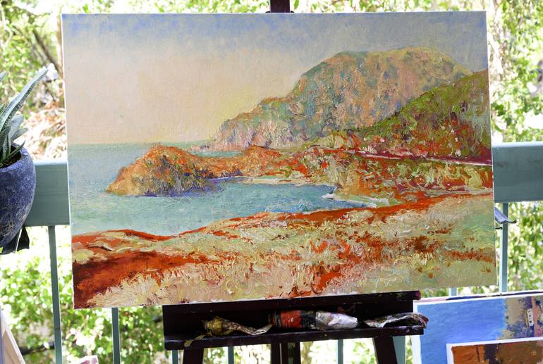 Original Impressionism Seascape Painting by Suren Nersisyan