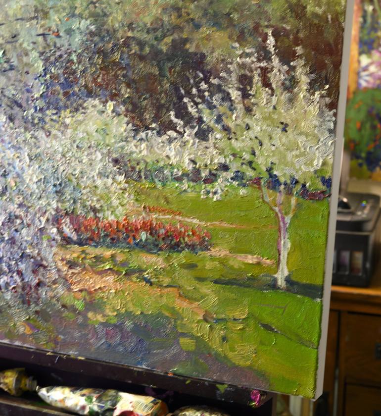 Original Impressionism Landscape Painting by Suren Nersisyan