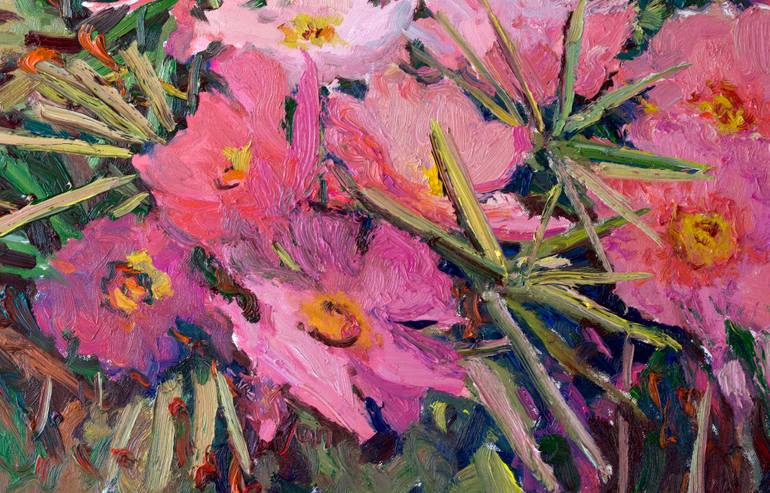 Original Expressionism Floral Painting by Suren Nersisyan