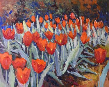 Print of Impressionism Floral Paintings by Suren Nersisyan