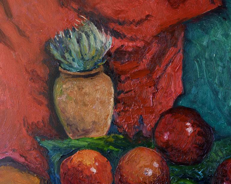 Original Expressionism Still Life Painting by Suren Nersisyan