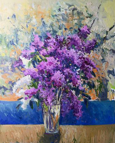 Original Impressionism Floral Paintings by Suren Nersisyan