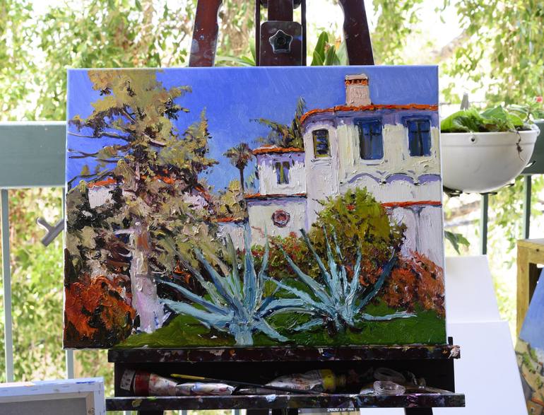 Original Impressionism Architecture Painting by Suren Nersisyan