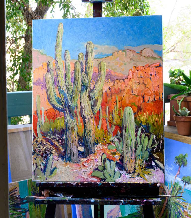 Original Impressionism Landscape Painting by Suren Nersisyan