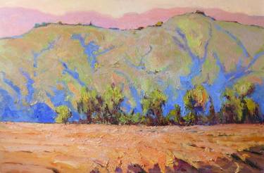 Saatchi Art Artist Suren Nersisyan; Painting, “Morning Light, Farmland in the Mountains” #art