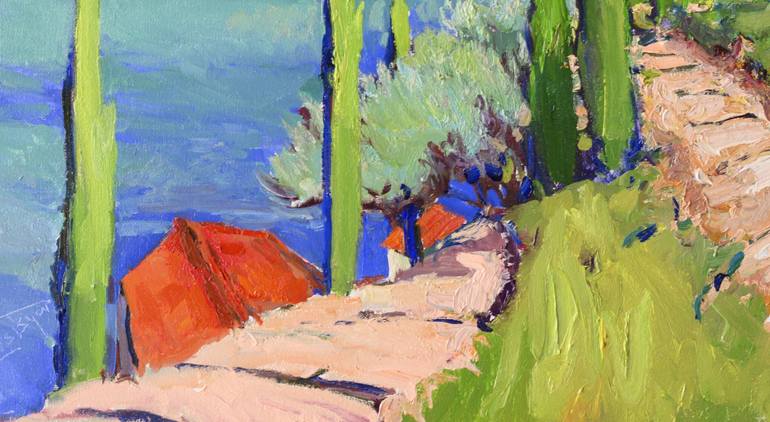 Original Impressionism Landscape Painting by Suren Nersisyan