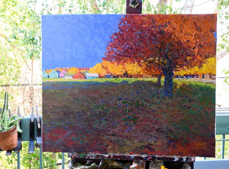 Original Impressionism Landscape Painting by Suren Nersisyan