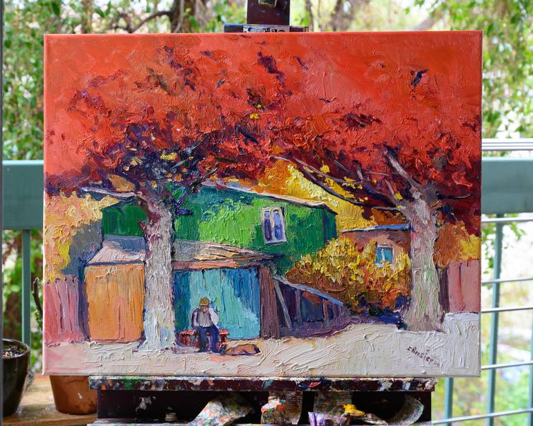 Original Expressionism Landscape Painting by Suren Nersisyan