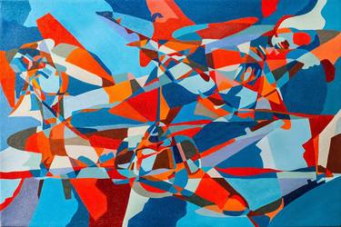 Saatchi Art Artist Donald Rissler; Paintings, “You cant dart a Salmon on a Pogo” #art