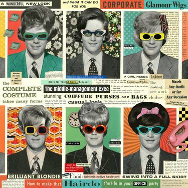 Print of Popular culture Collage by Yiannis Roussakis