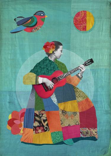 Original Conceptual Women Collage by Yiannis Roussakis