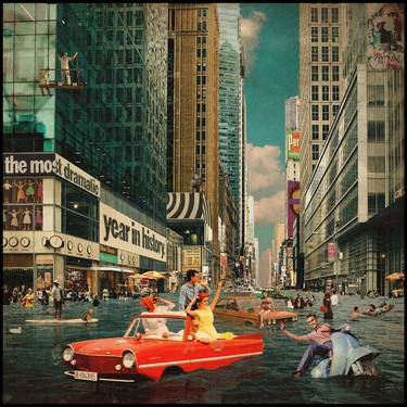 Original Surrealism Popular culture Collage by Yiannis Roussakis