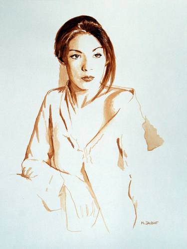 Original Figurative Women Painting by Philippe Jacquot