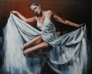 Original Figurative Women Paintings by Philippe Jacquot