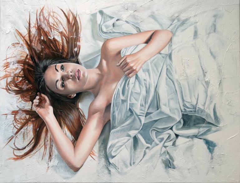 Original Figurative Women Painting by Philippe Jacquot