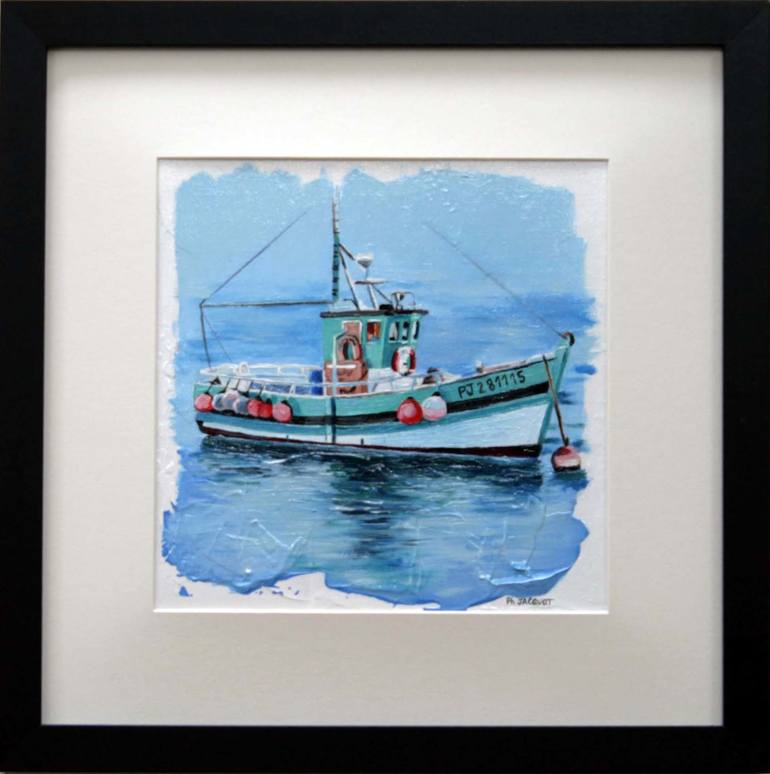 Original Realism Boat Painting by Philippe Jacquot