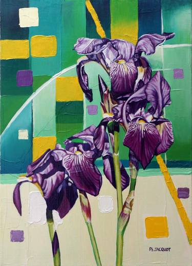 Original Figurative Floral Paintings by Philippe Jacquot