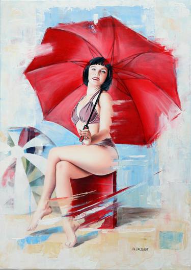 Original Figurative Women Paintings by Philippe Jacquot