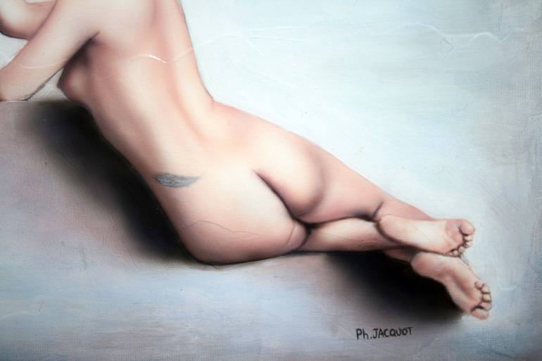 Original Fine Art Nude Painting by Philippe Jacquot