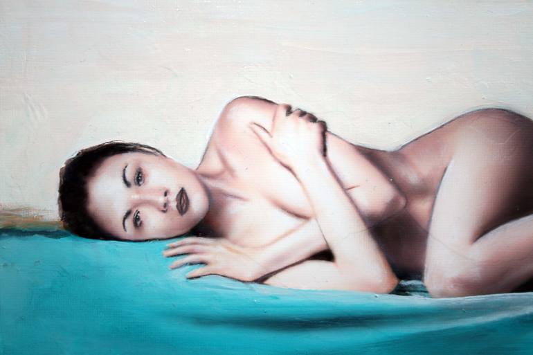 Original Realism Nude Painting by Philippe Jacquot