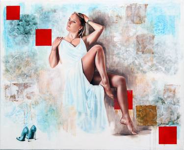 Original Figurative Women Paintings by Philippe Jacquot