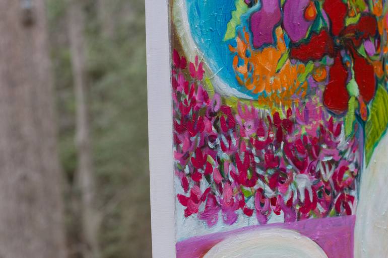 Original Abstract Expressionism Still Life Painting by Joan Limbrick