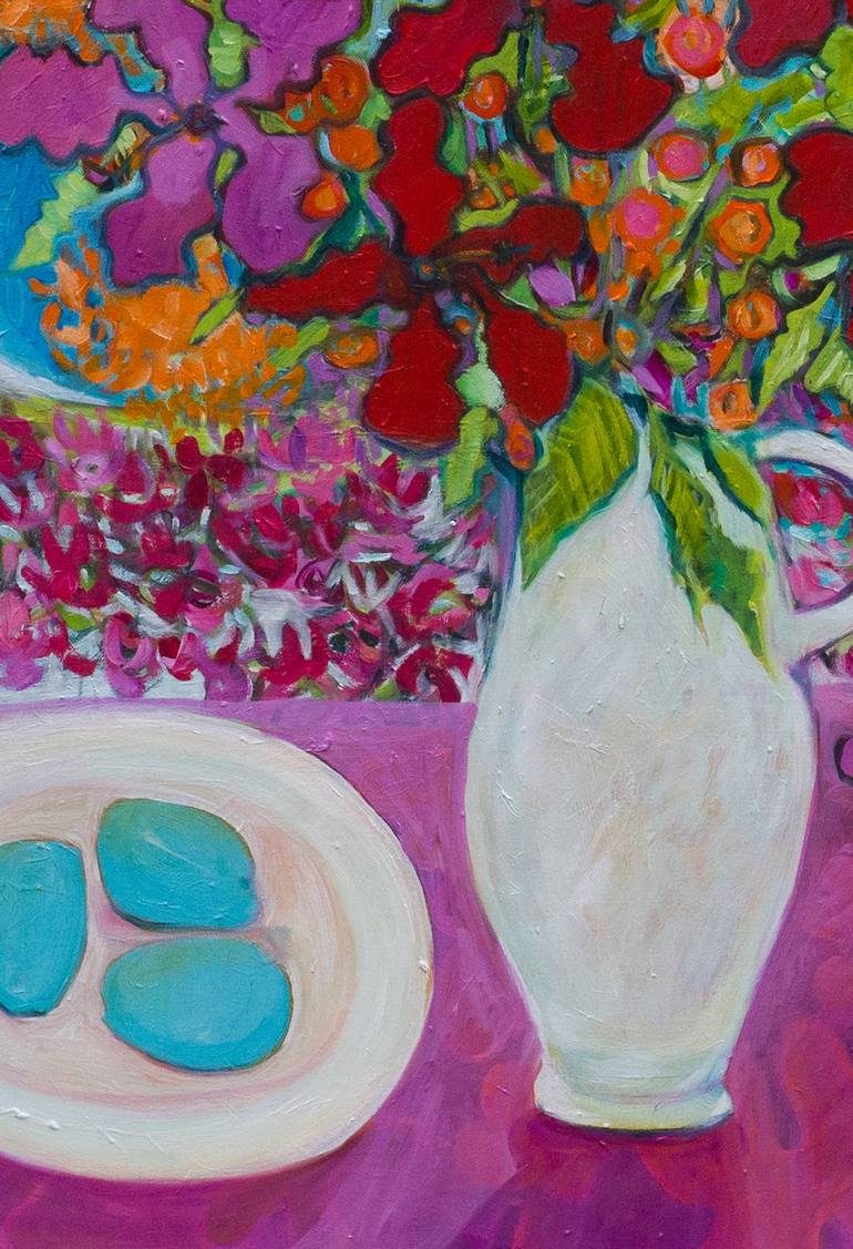 Original Abstract Expressionism Still Life Painting by Joan Limbrick