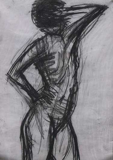 Print of Expressionism Nude Drawings by ricky houston