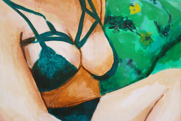 Original Figurative Women Painting by Maria Raquel Cochez