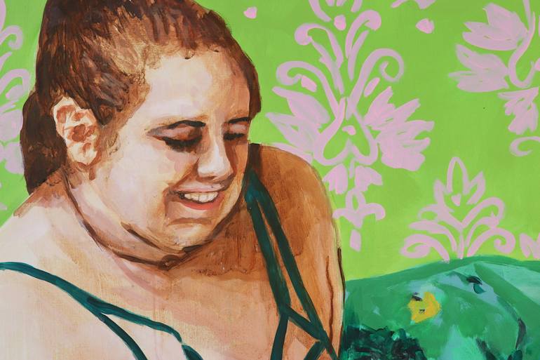 Original Figurative Women Painting by Maria Raquel Cochez