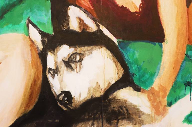 Original Figurative Women Painting by Maria Raquel Cochez