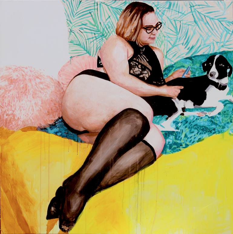 Print of Figurative Women Paintings by Maria Raquel Cochez
