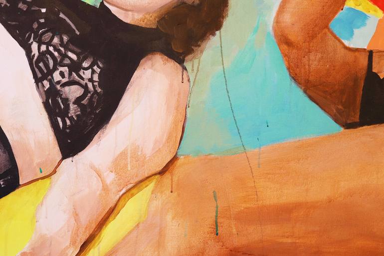 Original Figurative Women Painting by Maria Raquel Cochez