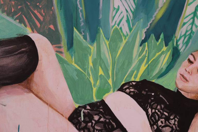 Original Figurative Women Painting by Maria Raquel Cochez